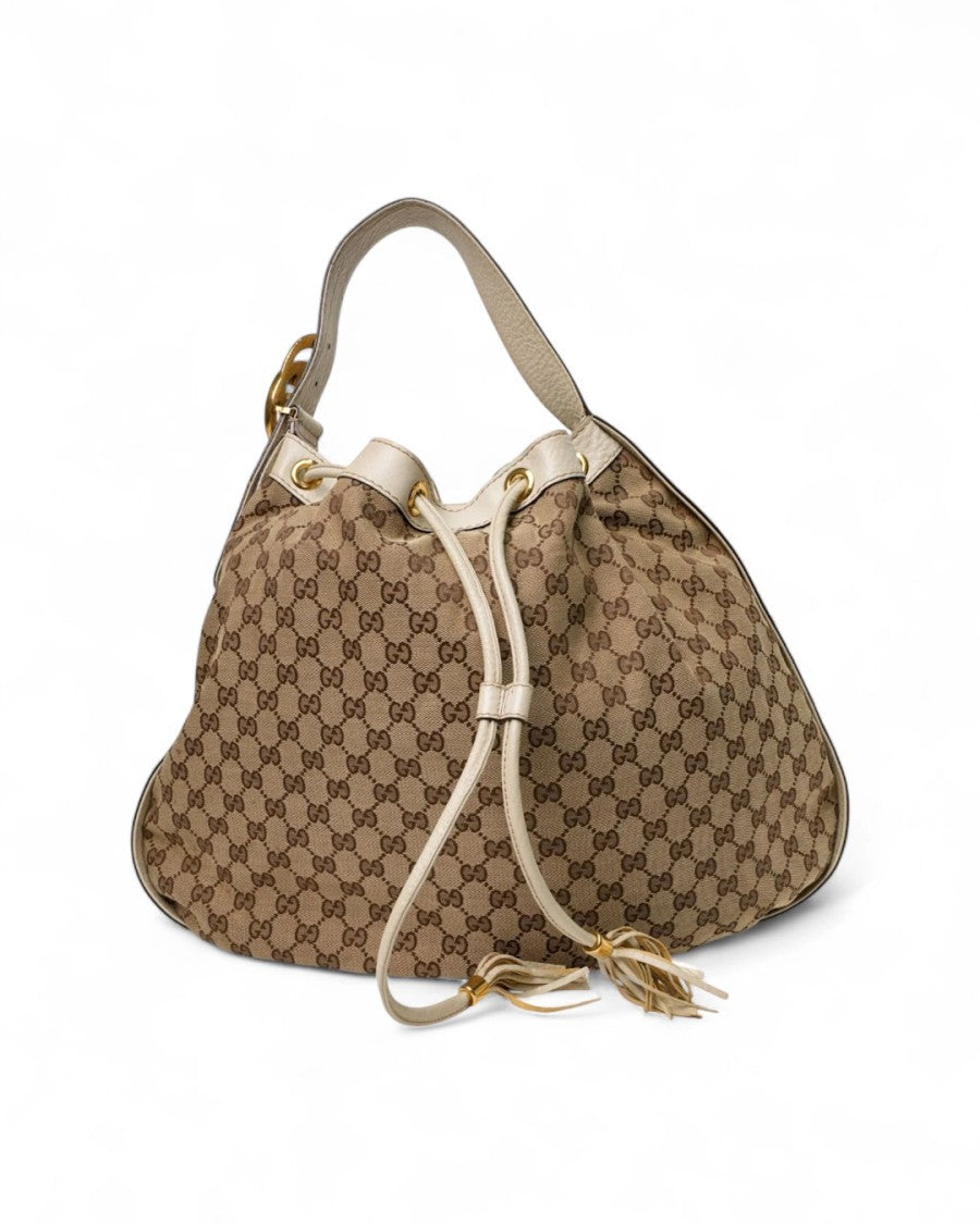 Gucci Hobo Interlocking Gg Supreme Shoulder Pad