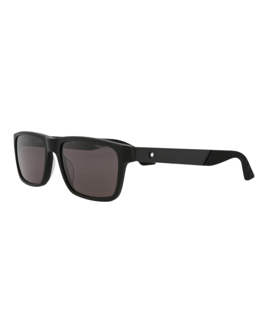 Montblanc Square-Frame Recycled Acetate Sunglasses