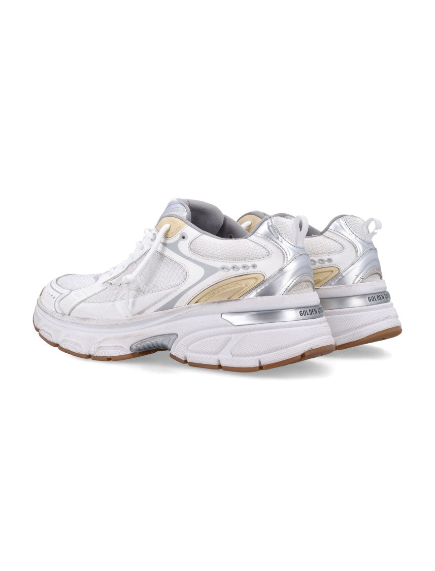 Golden Goose Lightstar Running Lightweight White Sneakers