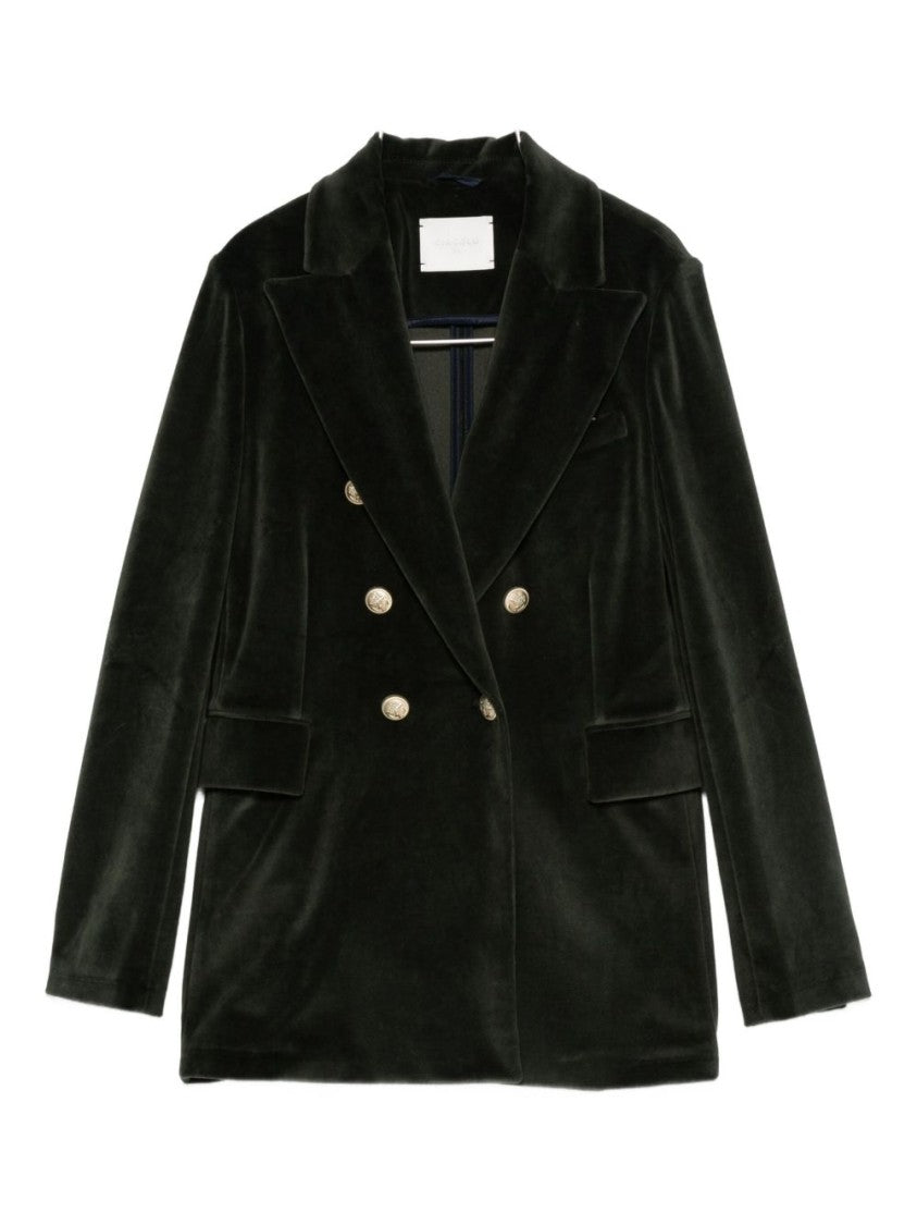 Circolo 1901 Double-Breasted Tailored Jacket With Gold-Tone Buttons