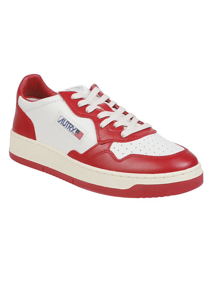 Autry Medalist Low Two Tone Leather Sneakers