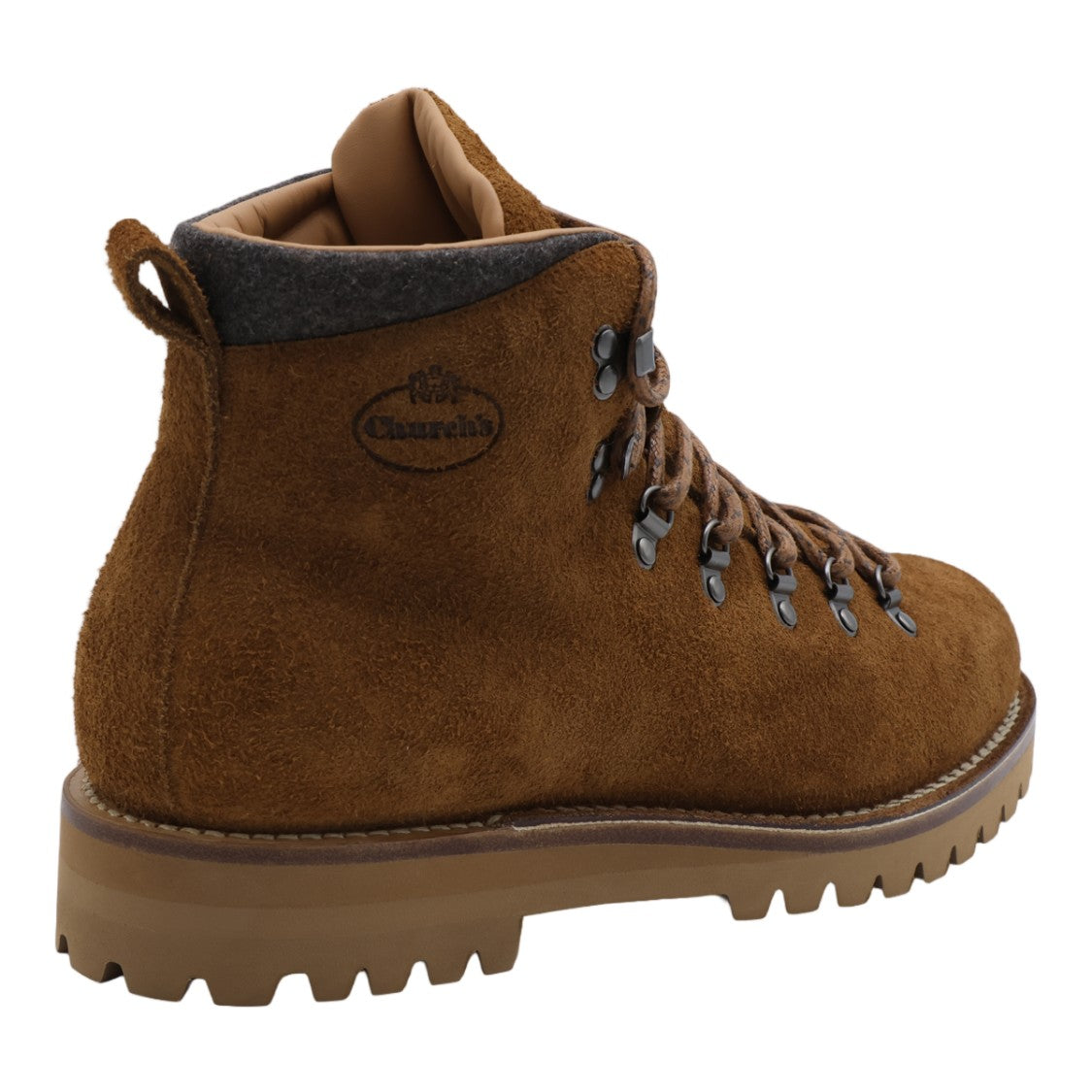 Church's Rugged Suede Boots With Padded Collar