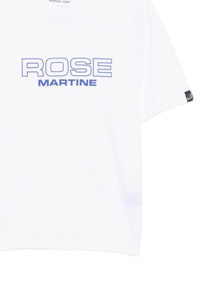 Martine Rose Cotton Jersey T-Shirt With Contrasting Logo Detail