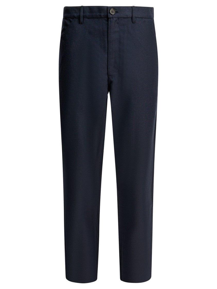 Comme Des Garçons Straight-Leg Trousers With Classic Waistband And Refined Texture