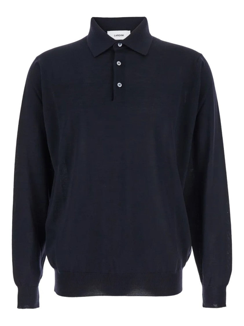 Lardini Long-Sleeve Polo Shirt With Classic Collar