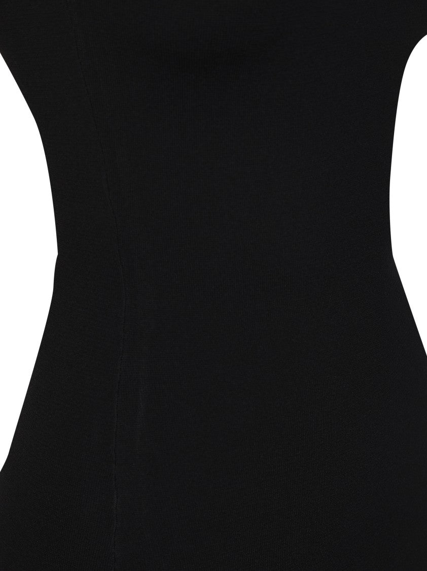 Entire Studios Square Neck Form Fitting Midi Dress