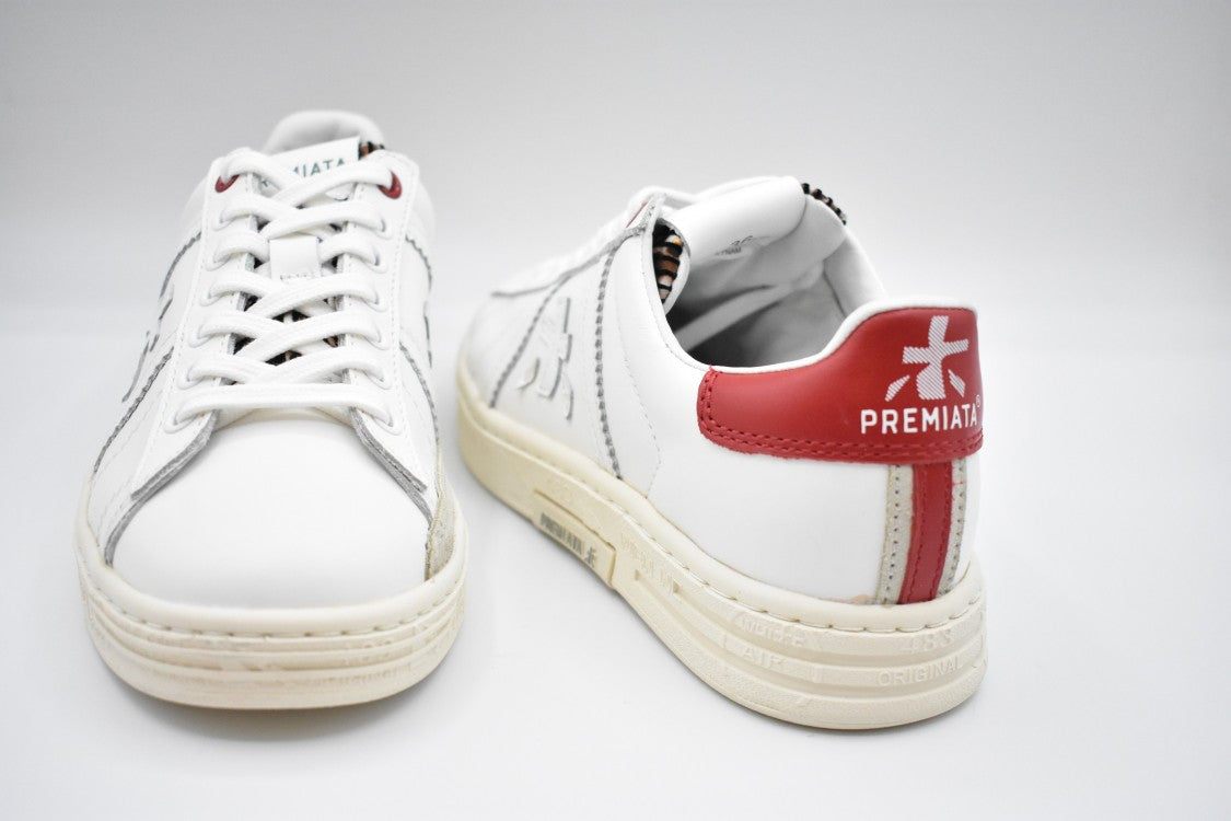 Premiata Leather Sneakers With Contrasting Detail