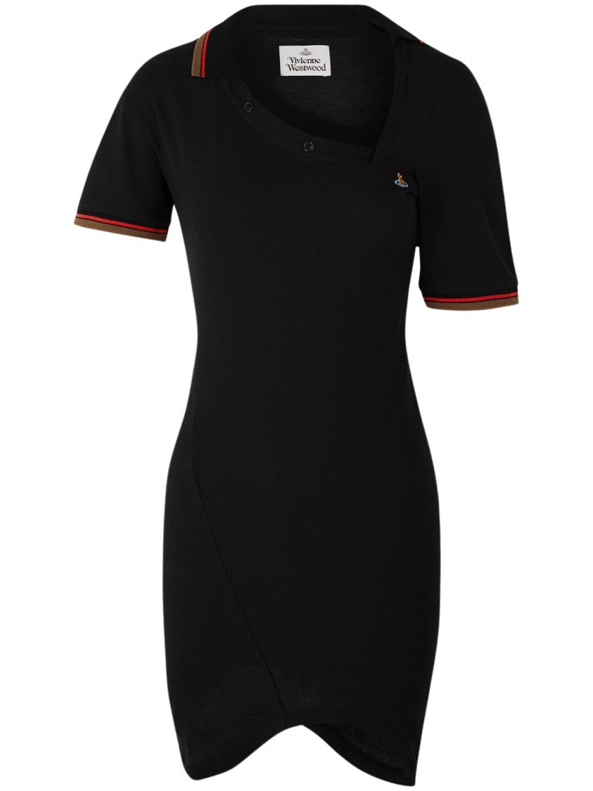 Vivienne Westwood Glory Asymmetrical Polo Mini Dress
