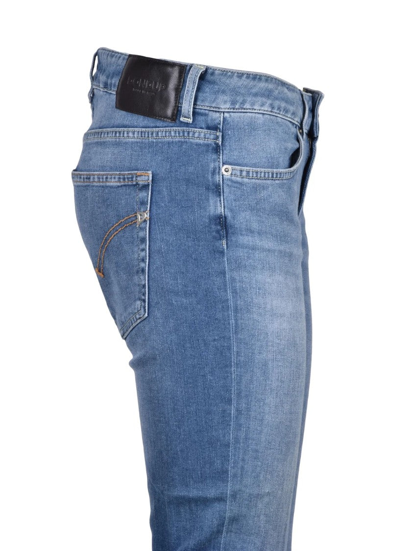 Dondup Blue Lola Cotton Elastomultiestere Elastane Jeans