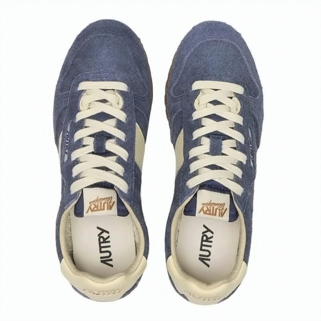 Autry Textured Suede And Nylon Sneakers