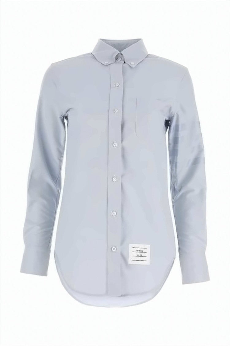 Thom Browne Tailored Cotton Button-Up Shirt With Pointed Collar