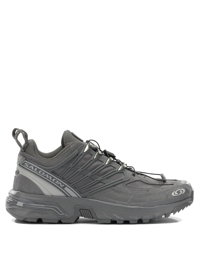 Salomon Streamlined Grey Sneakers With Durable Rubber Sole