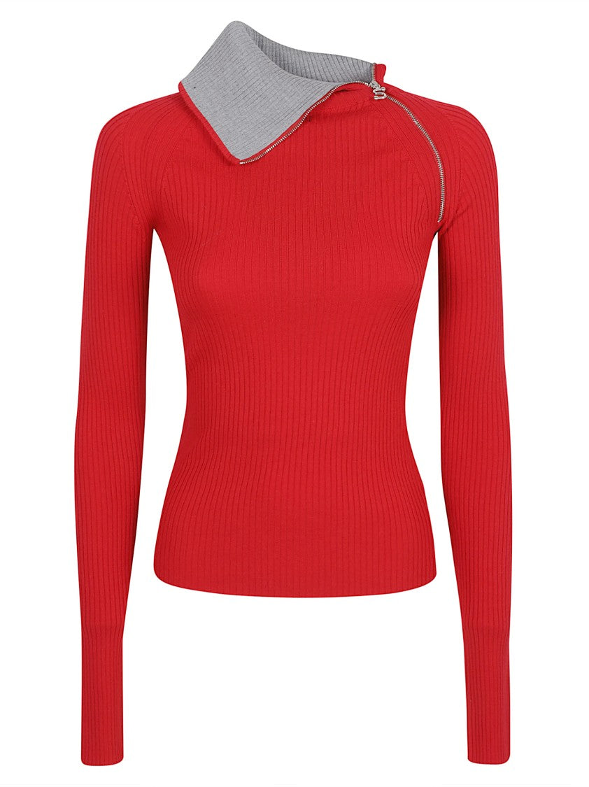 Max Mara Ribbed Virgin Wool Sweater