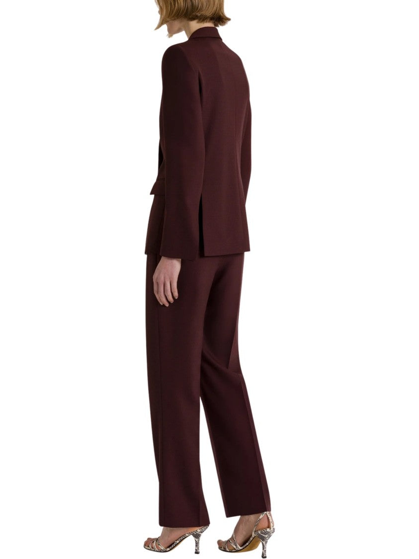 Alberta Ferretti Tailored Straight-Leg Trousers With Crease And High Waist