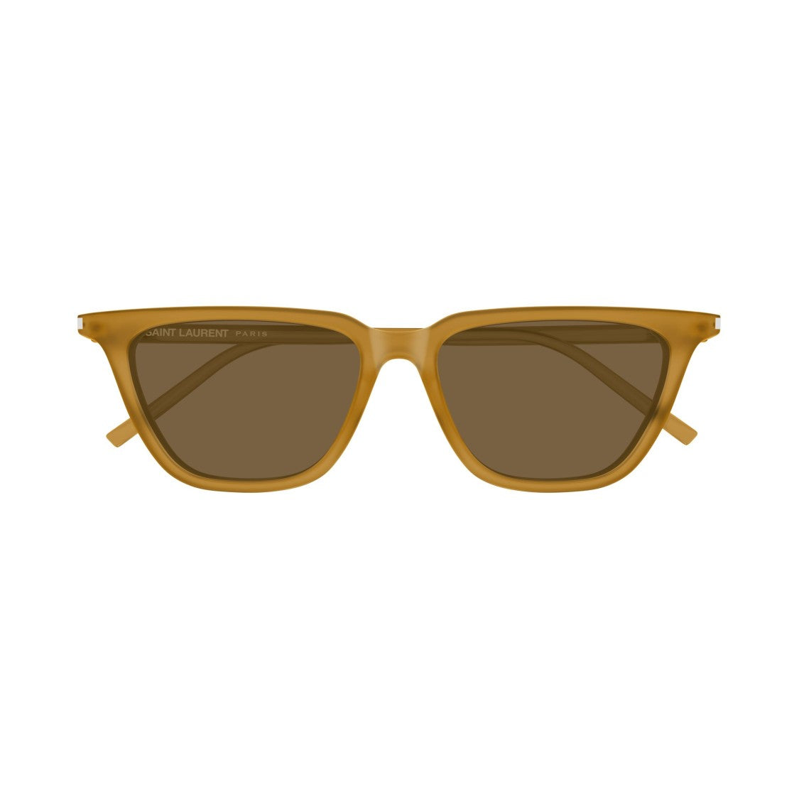 Saint Laurent Thin Cat-Eye Sunglasses In Recycled Acetate