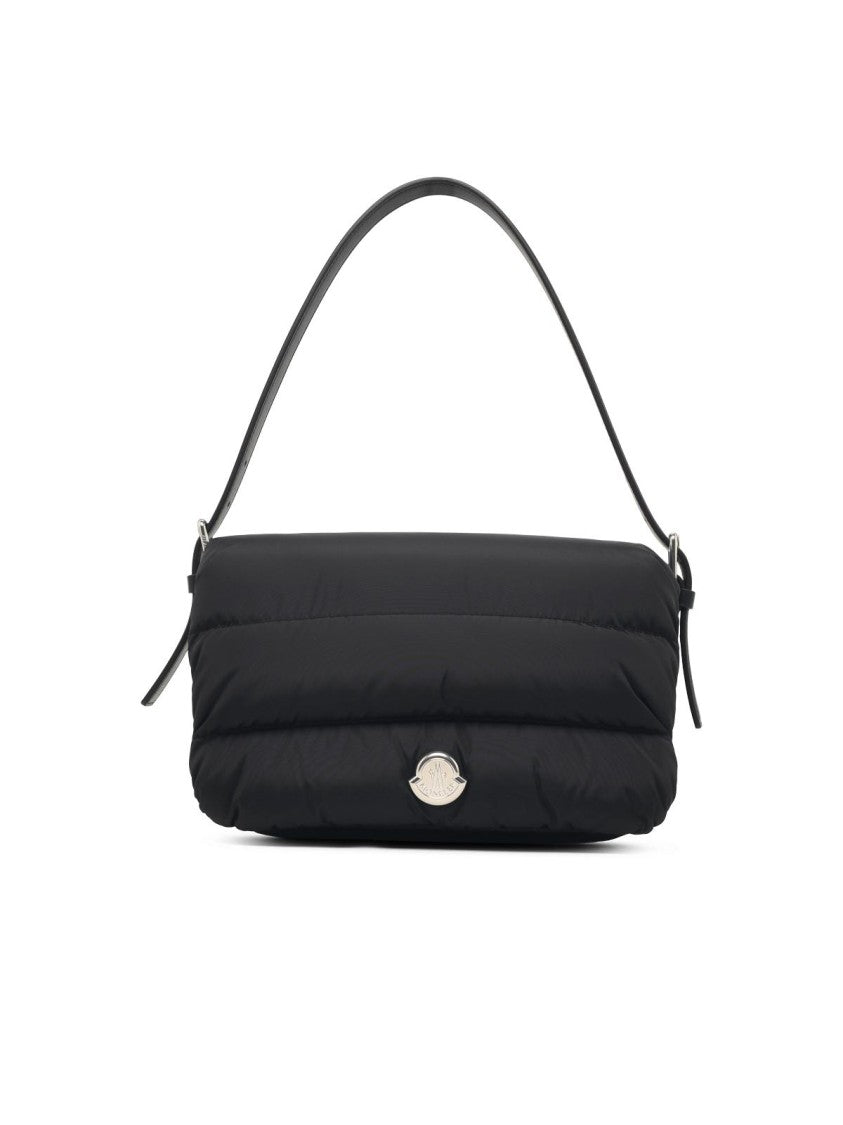 Moncler Black Caradoc Baguette Quilted Nylon Shoulder Bag