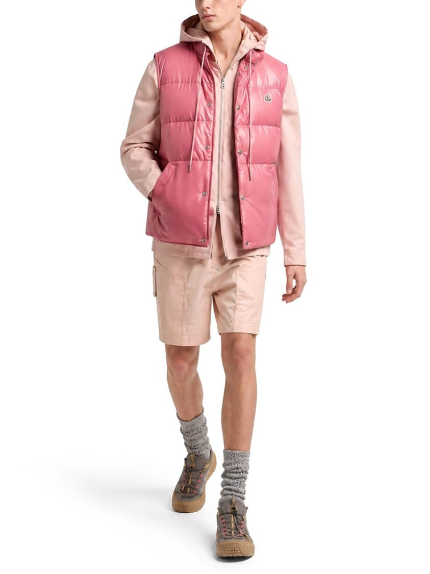 Moncler Restigo High-Collar Logo Padded Vest