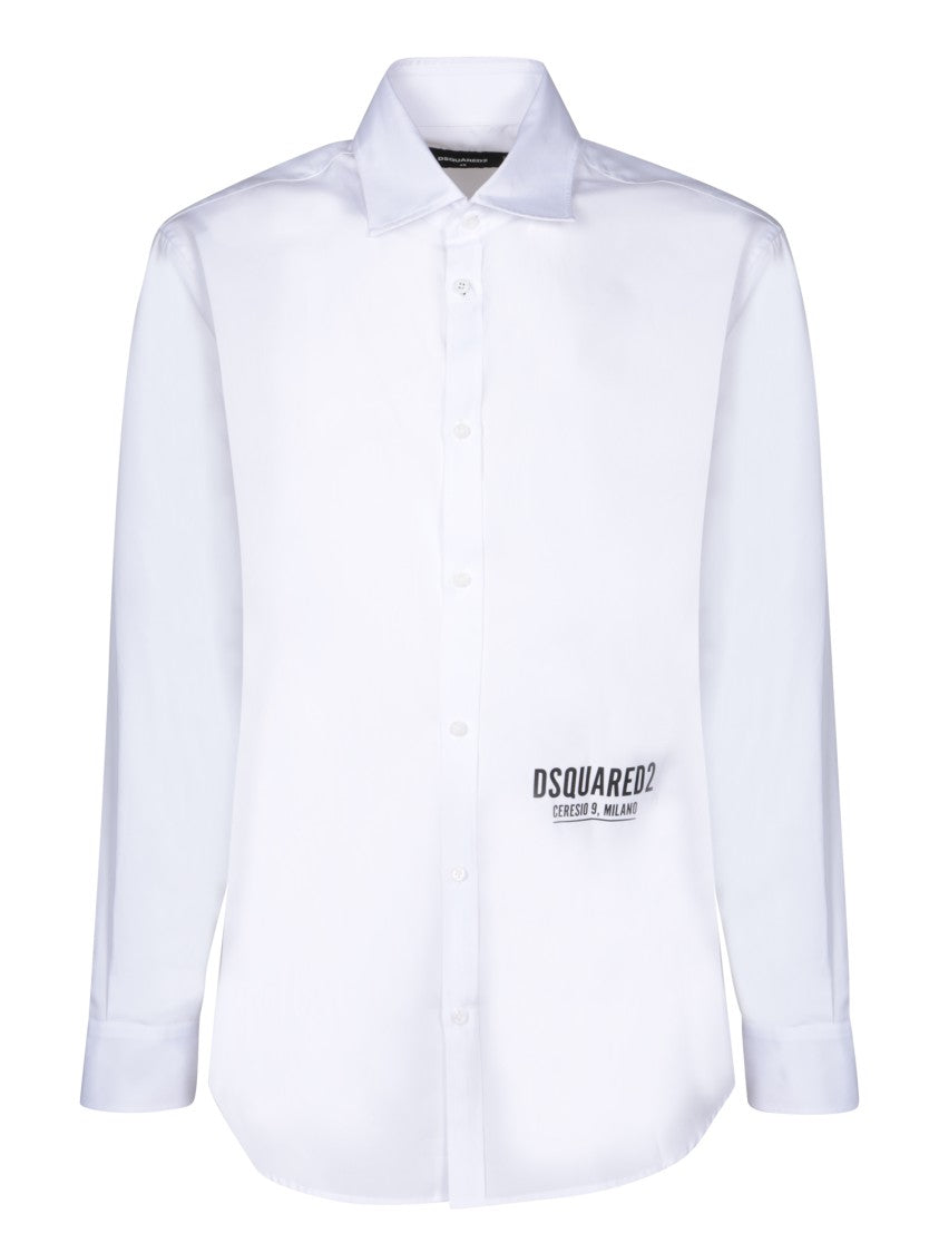 Dsquared2 White Cotton Shirt