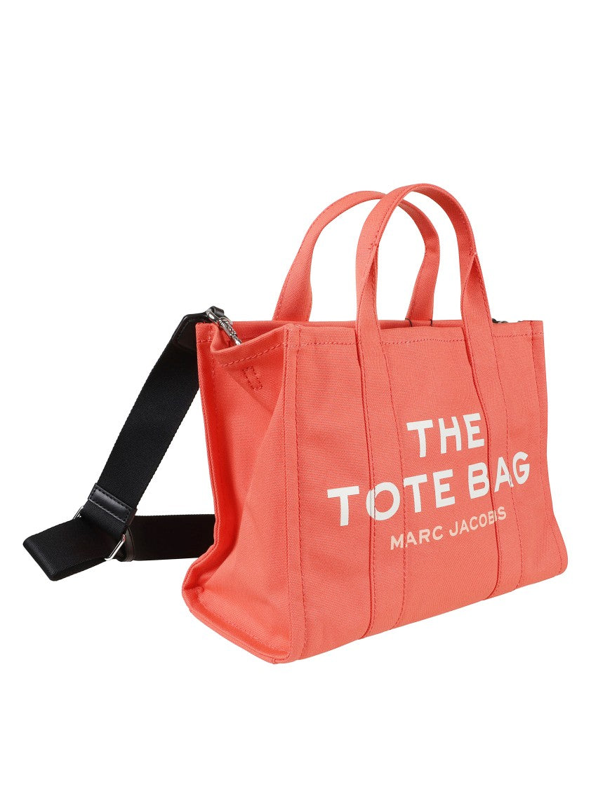 Marc Jacobs Structured Tote Bag With Adjustable Strap And Bold Text