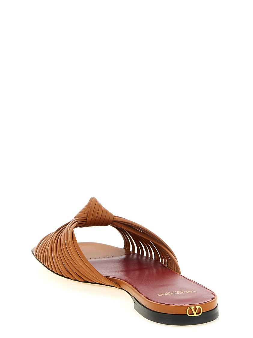 Valentino Garavani 'Annet' Slides In Kid Leather