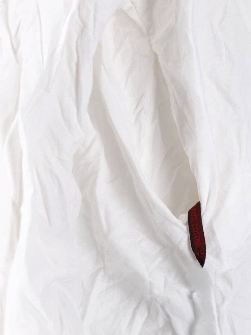 Daniela Gregis White Crinkled Cotton Shirt