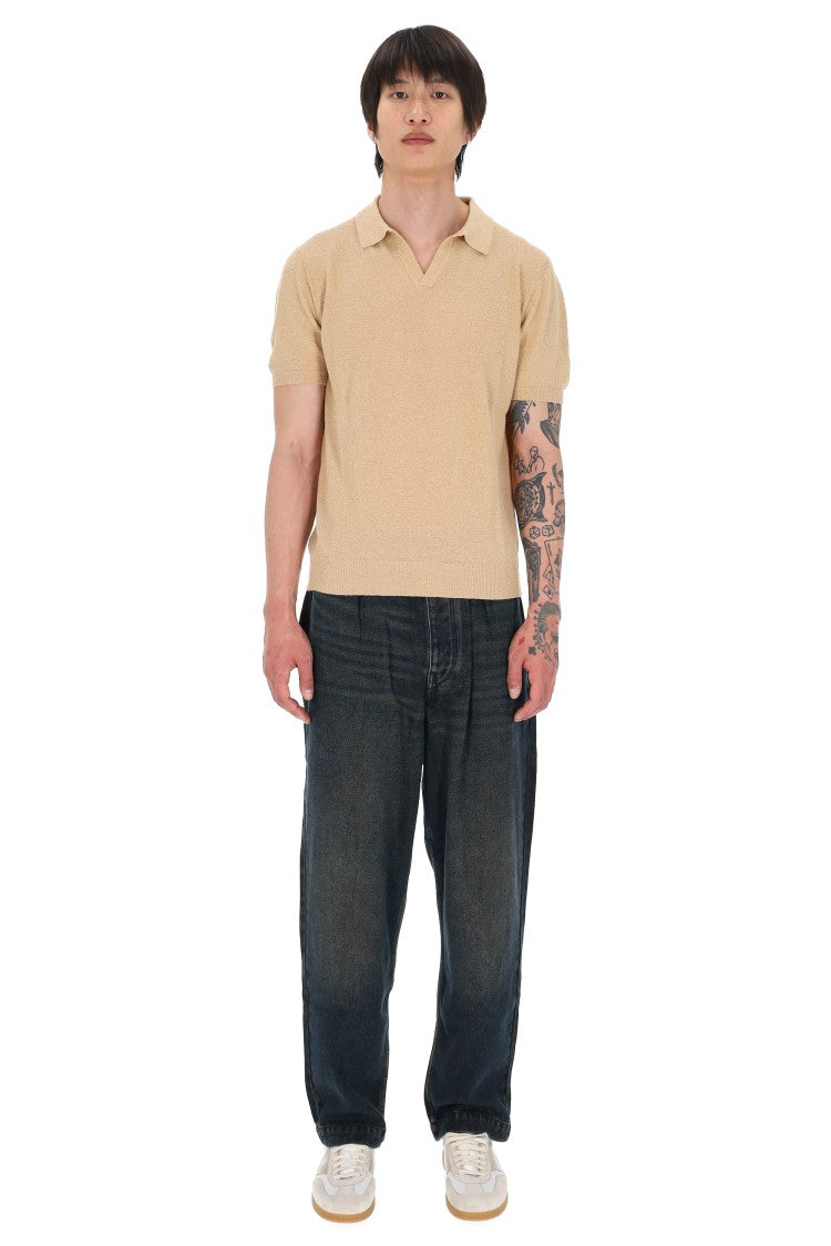 Drumohr Light Cotton Toweling Polo Shirt
