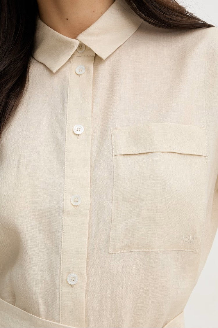 Max Mara Midi-Length Shirt Dress With Classic Collar