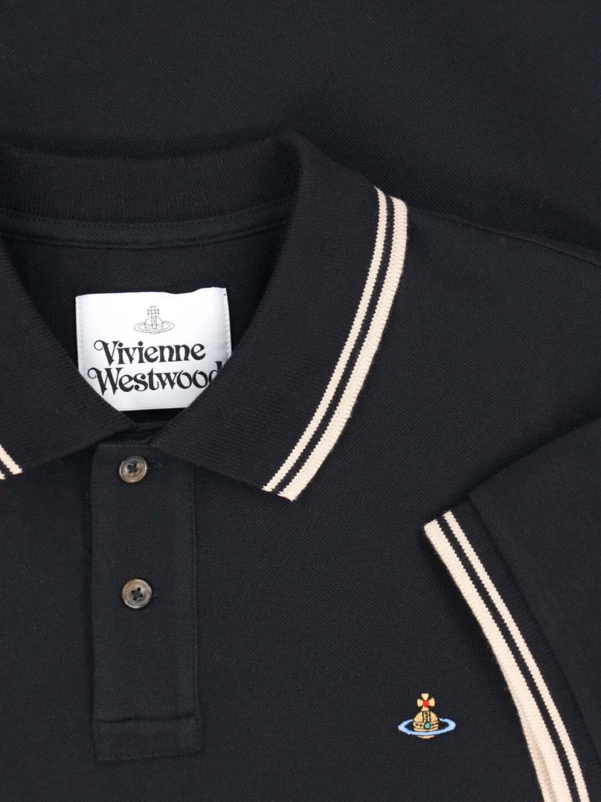 Vivienne Westwood Black Classic Cotton Polo Shirt