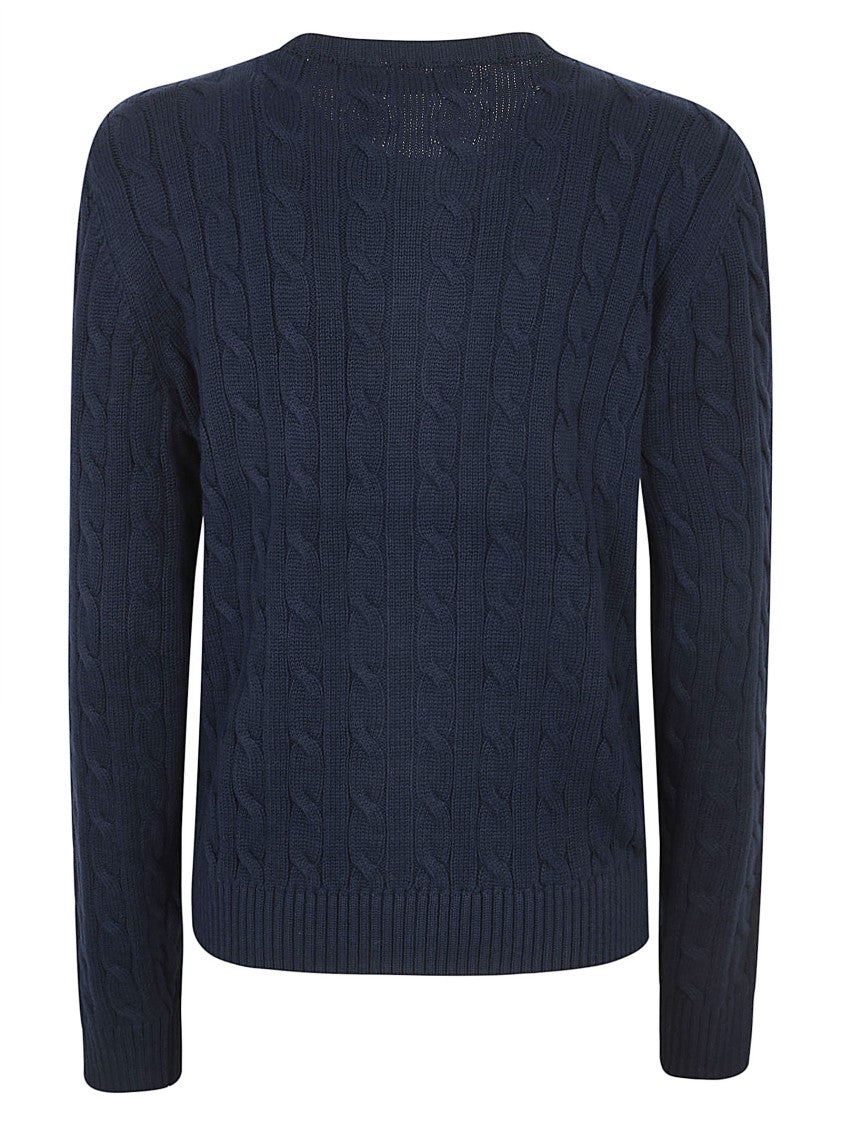 Lauren Ralph Lauren Navy Blue Cable-Knit Cardigan