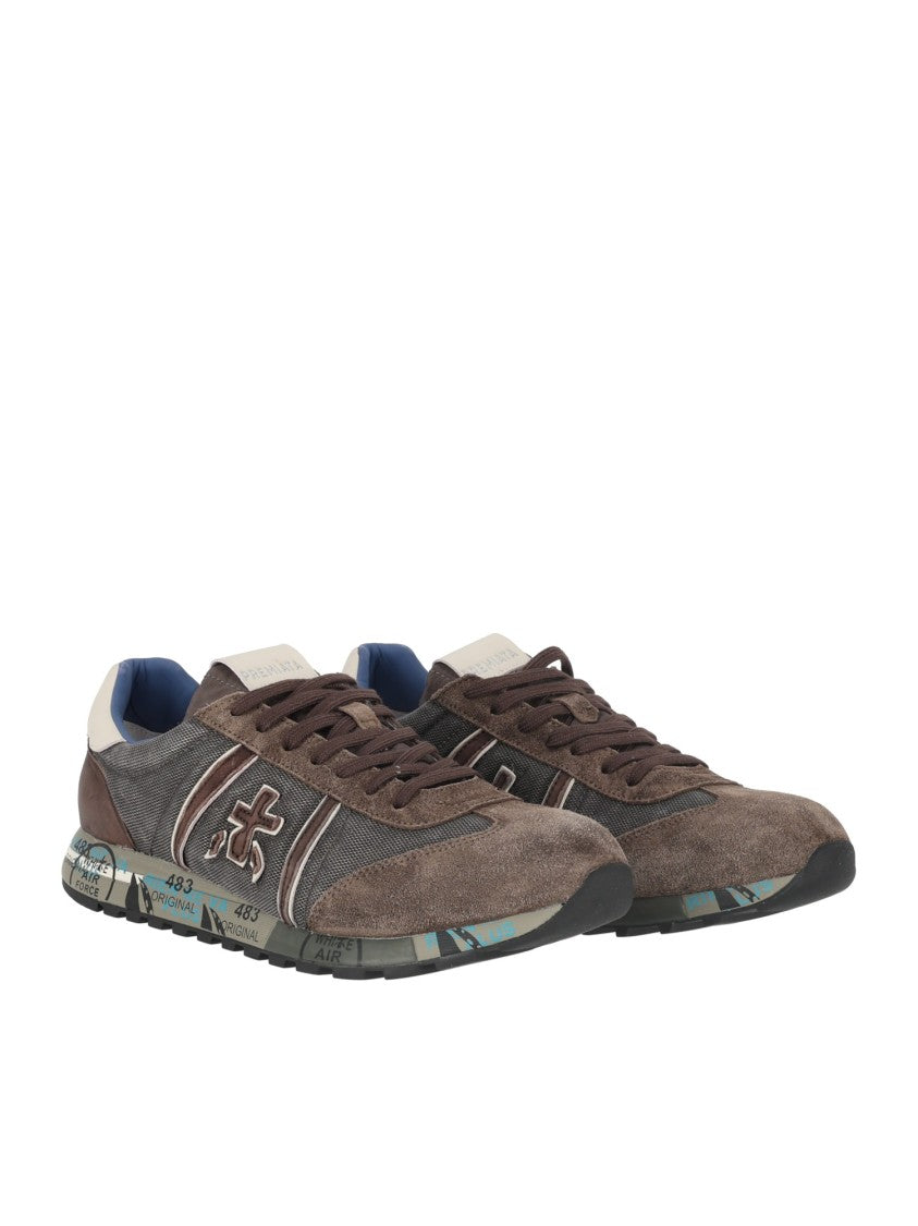 Premiata Brown Lucy Suede Leather Sneakers