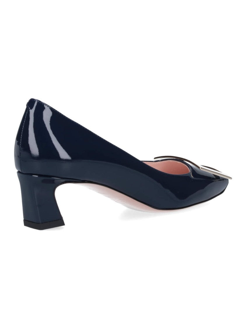 Roger Vivier Blue Patent Slip-On Pumps