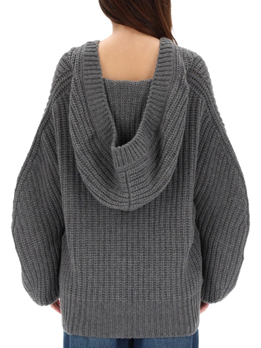 Stella Mccartney Chunky Ribbed Knit Oversized Sweater