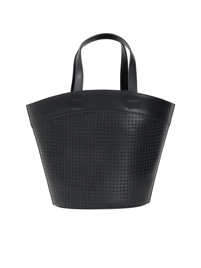 N°21 Perforated Handbag - Black