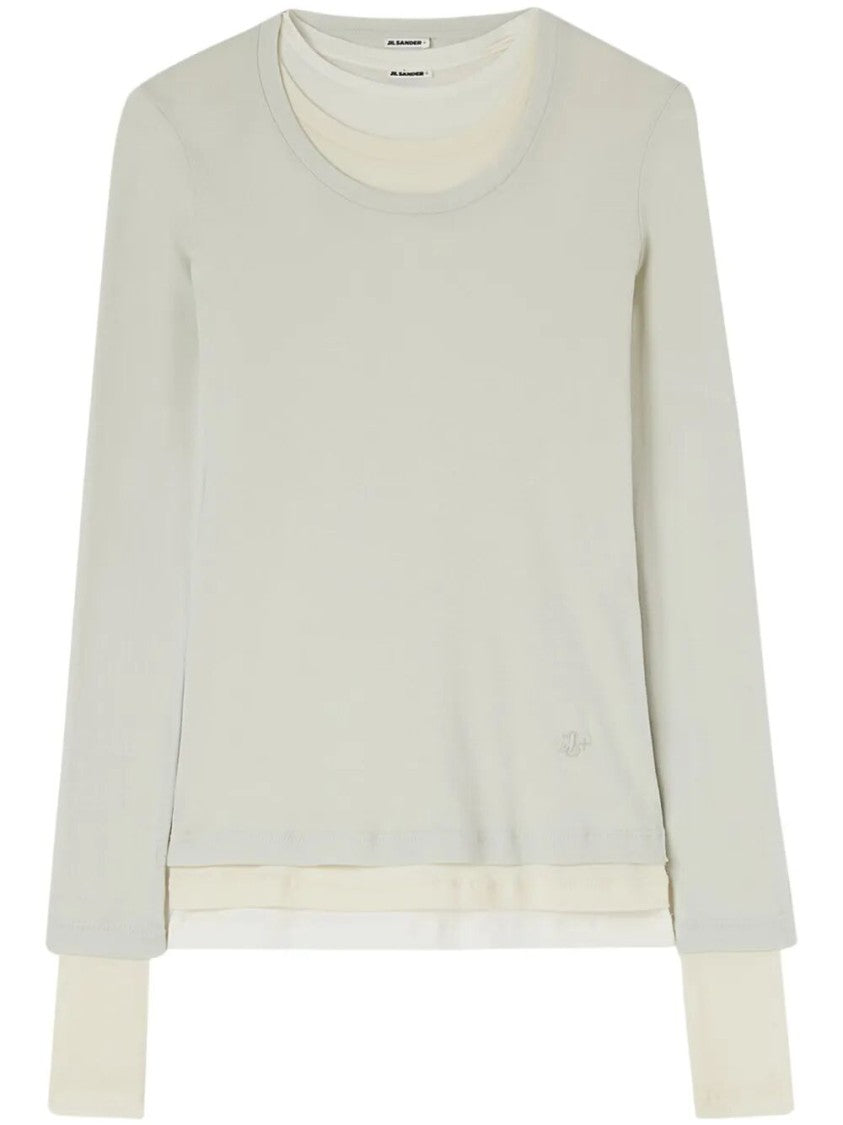 Jil Sander Layered Long-Sleeve T-Shirt With Unique Design