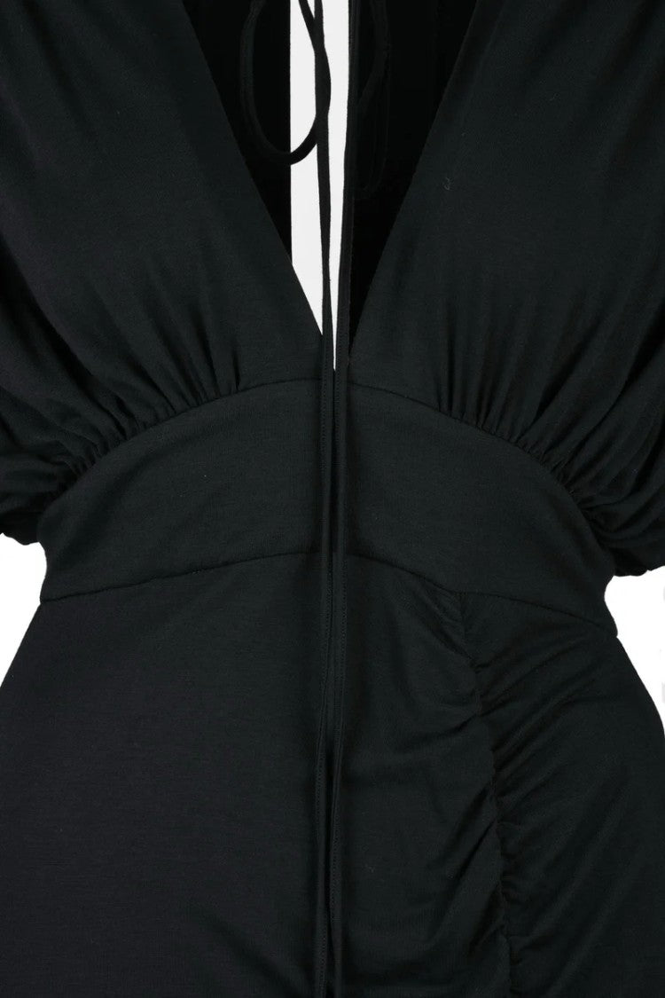 Dondup Jersey Dress Zip Raglan - Black