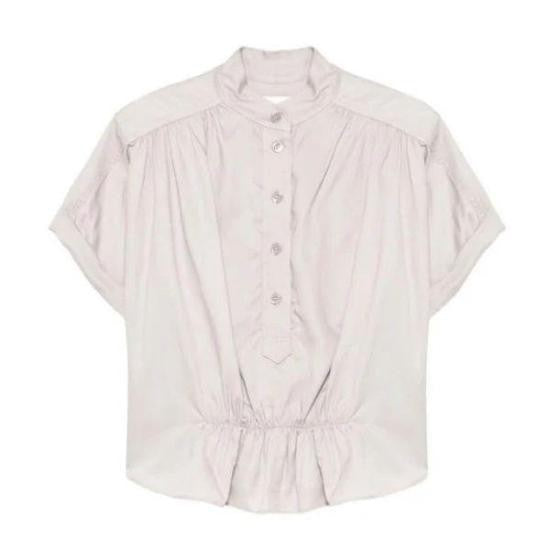 Isabel Marant Short-Sleeved Blouse With High Collar
