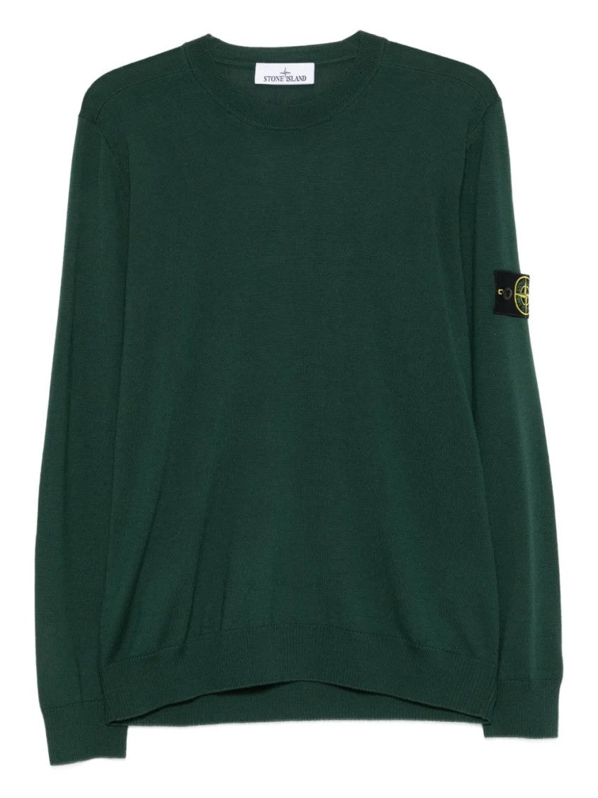 Stone Island Crew-Neck Patch Sweater