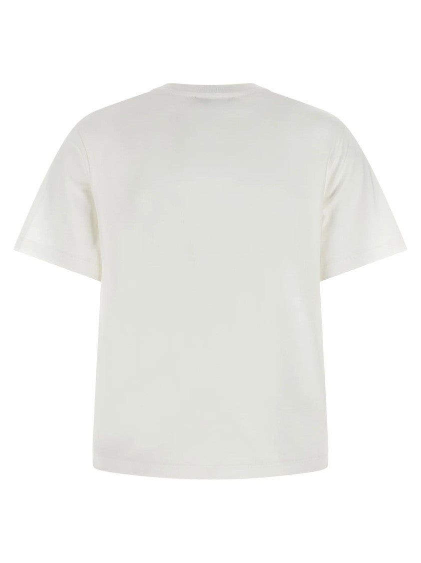 Tory Burch White Cotton Crewneck T-Shirt