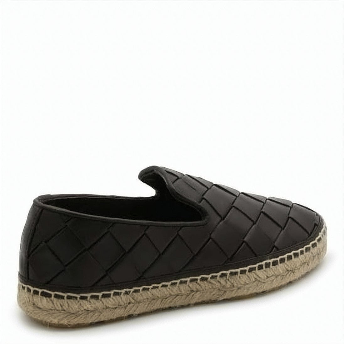 Bottega Veneta Woven Lambskin Loafer With Jute-Wrapped Sole And Padded Texture