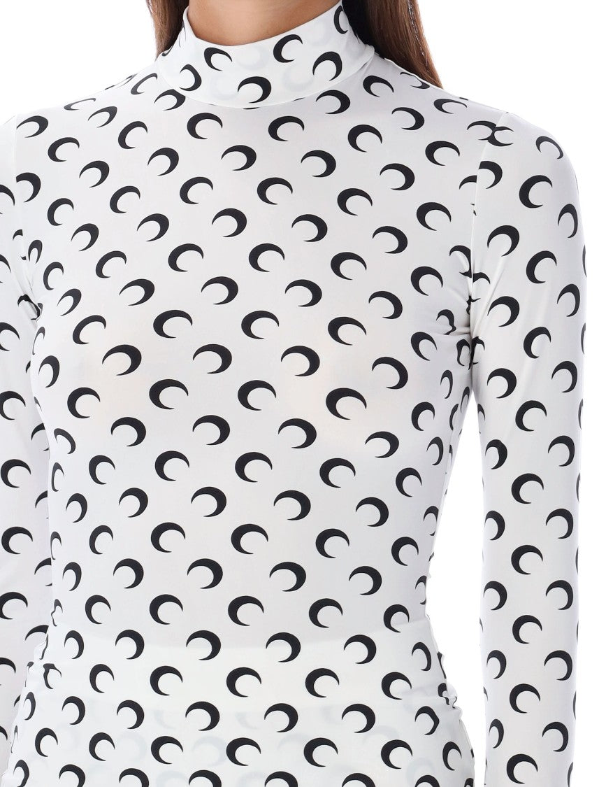 Marine Serre Moon Print High Neck Top