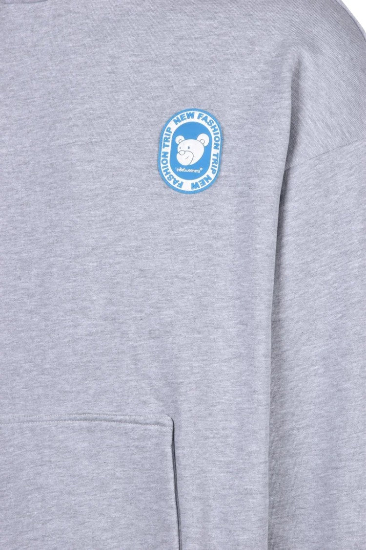 Inbetweeners Grey Cotton Hoodie