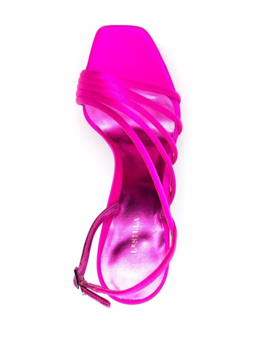 Le Silla Fuchsia Asymmetric Platform Sandals