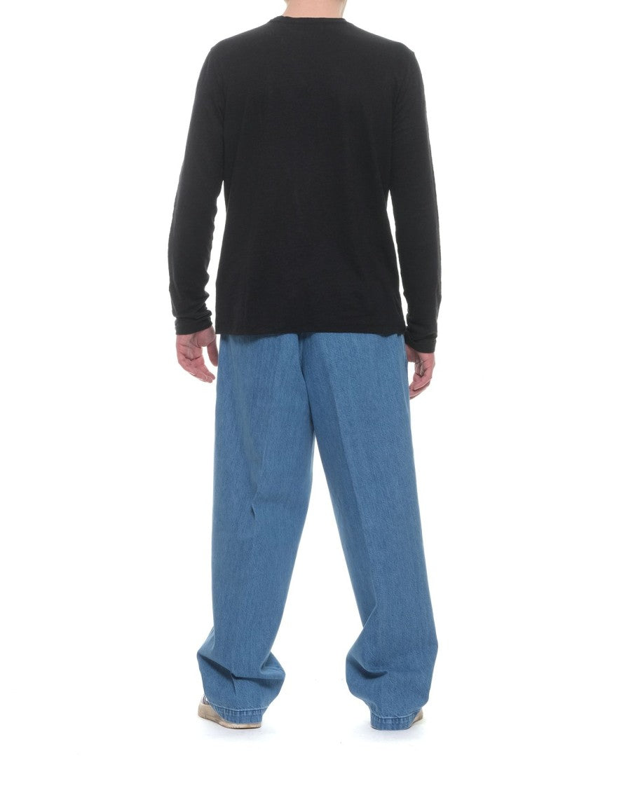 Cellar Door Blue Tito 69 Cotton Denim Balloon Jeans
