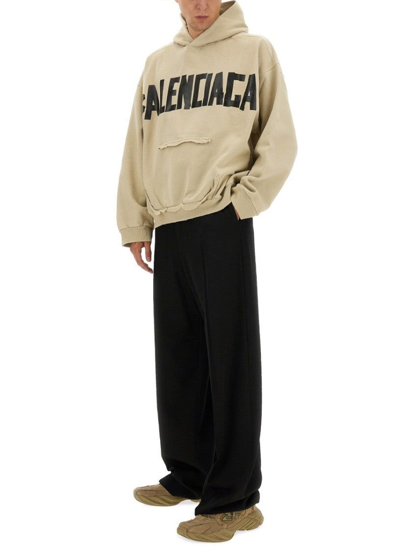 Balenciaga Tape Type Relaxed Oversized Logo Sweatshirt