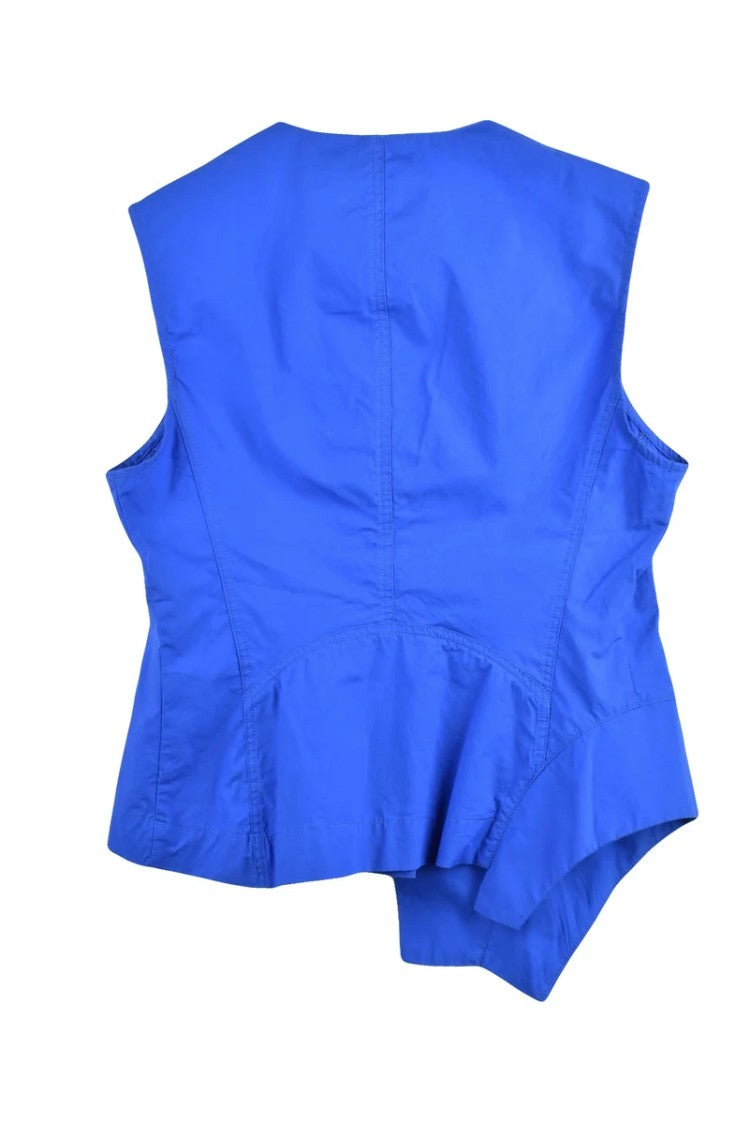 Alessia Santi Blue Cotton Vest