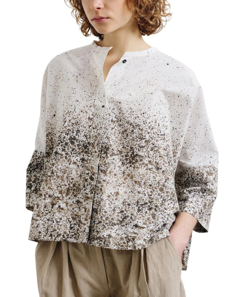Pomandère Printed Cotton Poplin Shirt