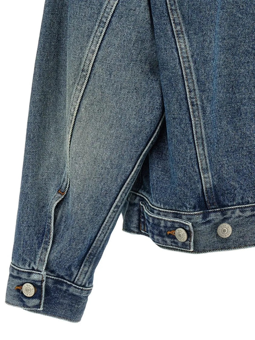 Mm6 By Maison Margiela Cut-Out Denim Jacket