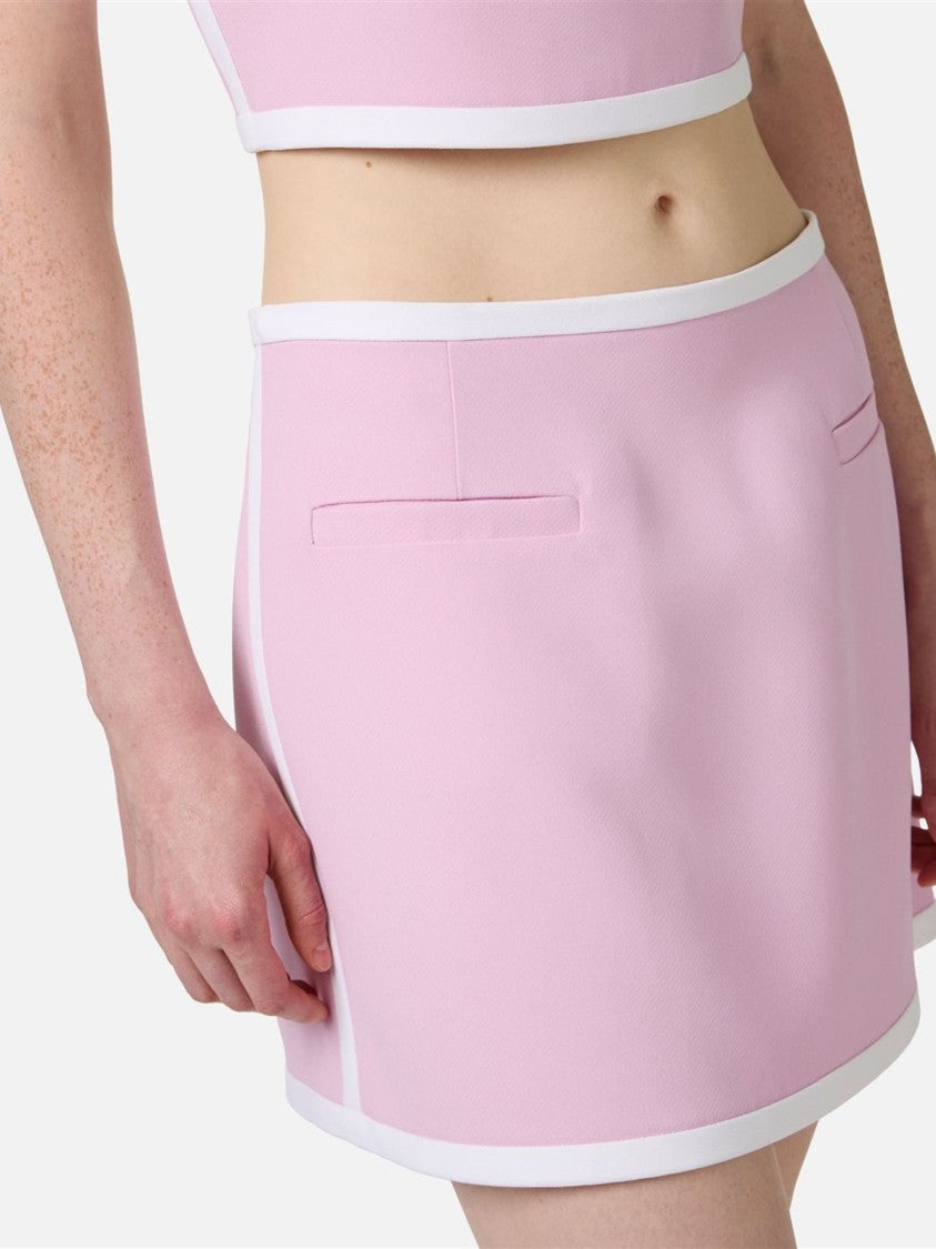 Iceberg Low-Waisted Viscose Cady Mini Skirt