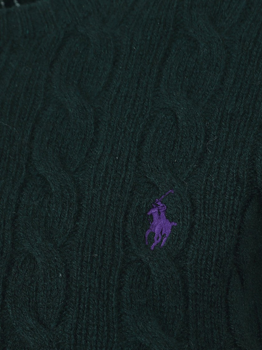 Polo Ralph Lauren Cable Knit Sweater In Soft Wool-Cashmere Blend