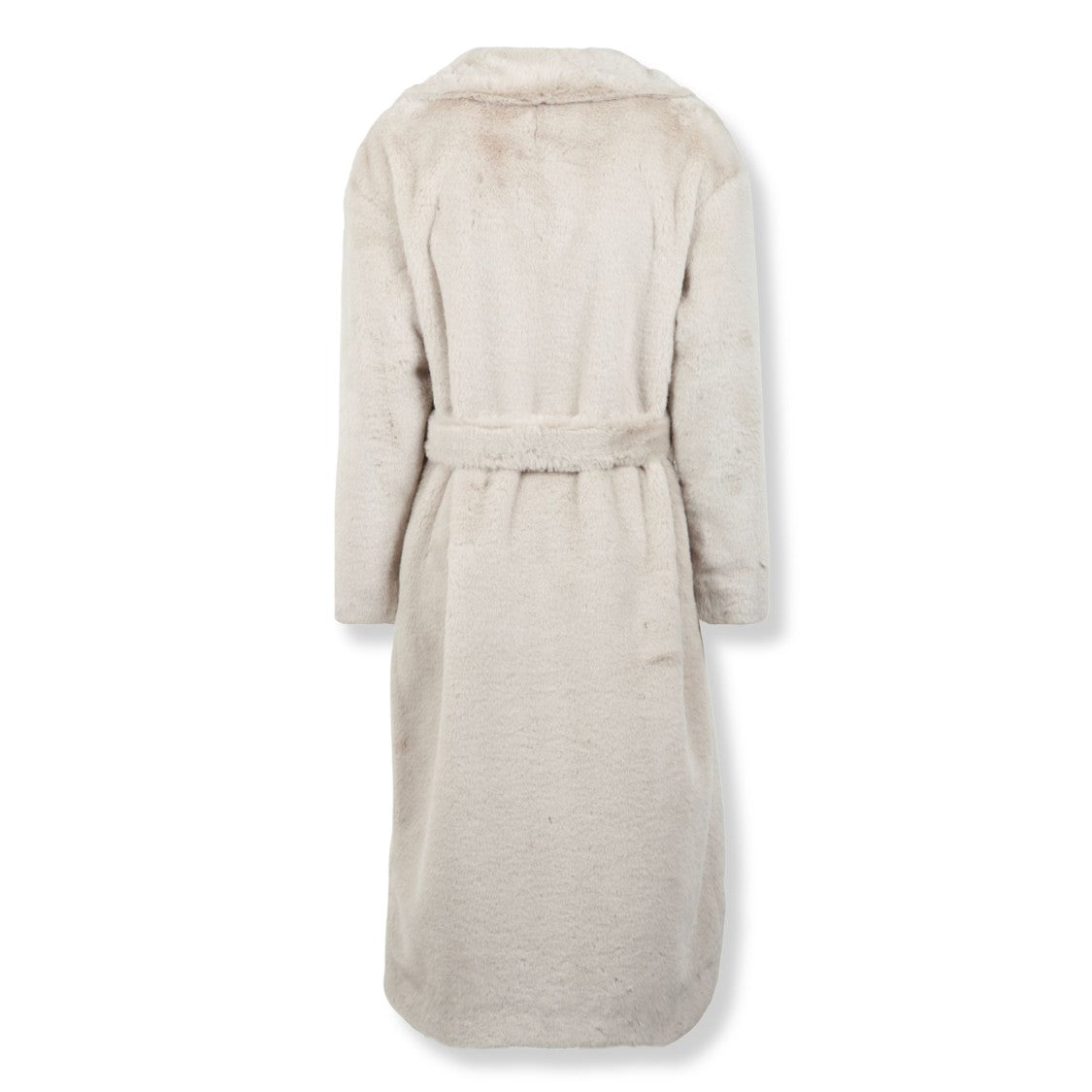 Herno Soft Faux Fur Long Coat With Plush Texture